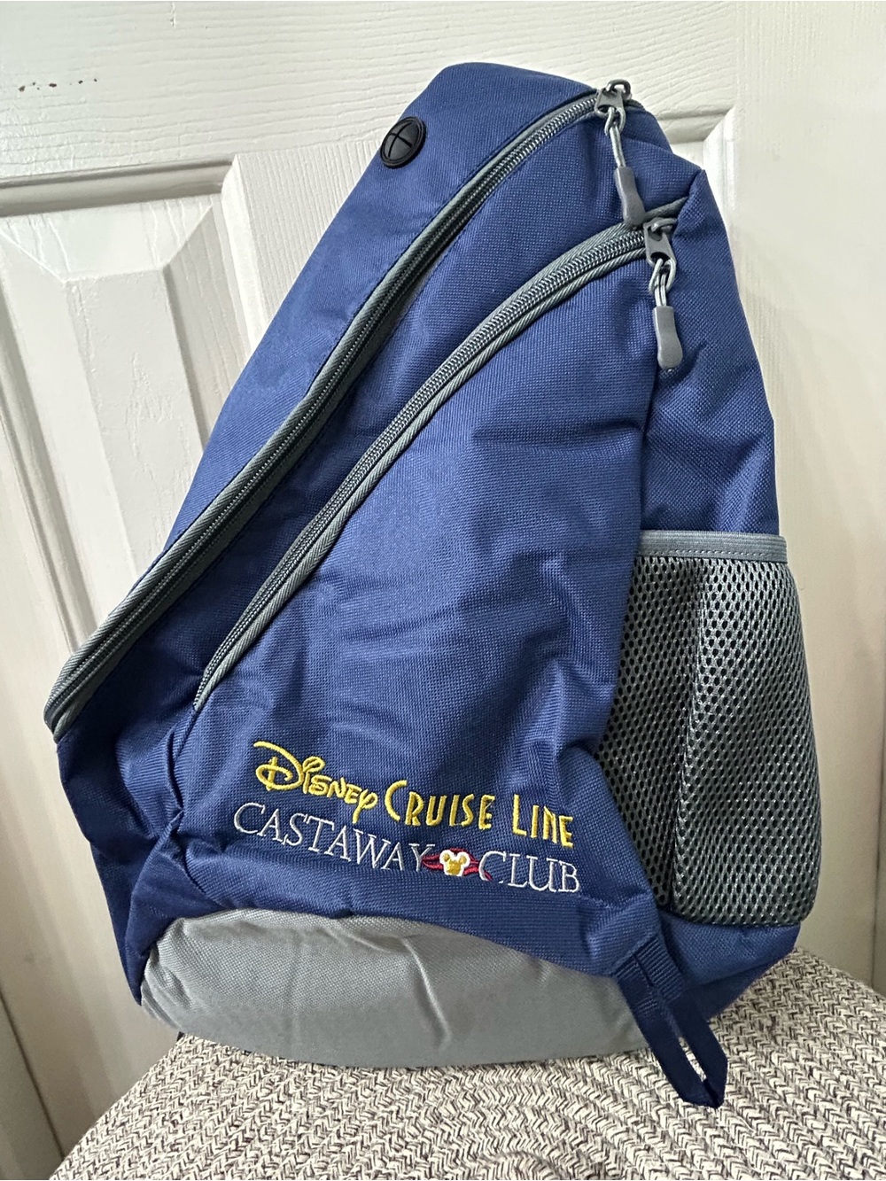 DISNEY Disney Cruise Line Castaway Club Blue Shoulder Sling Bag NWT